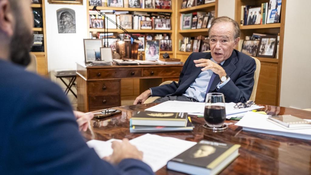 Gregorio Marañón durante la entrevista. Foto: Rodrigo Mínguez