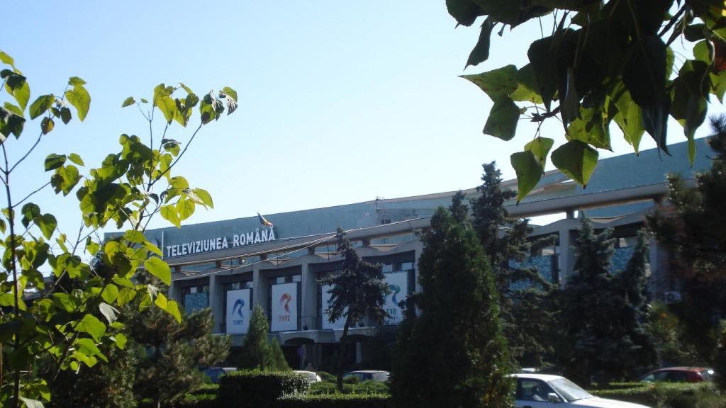 Sede la radiotelevisión rumana, Televiziunea Română (TVR), en Bucarest.