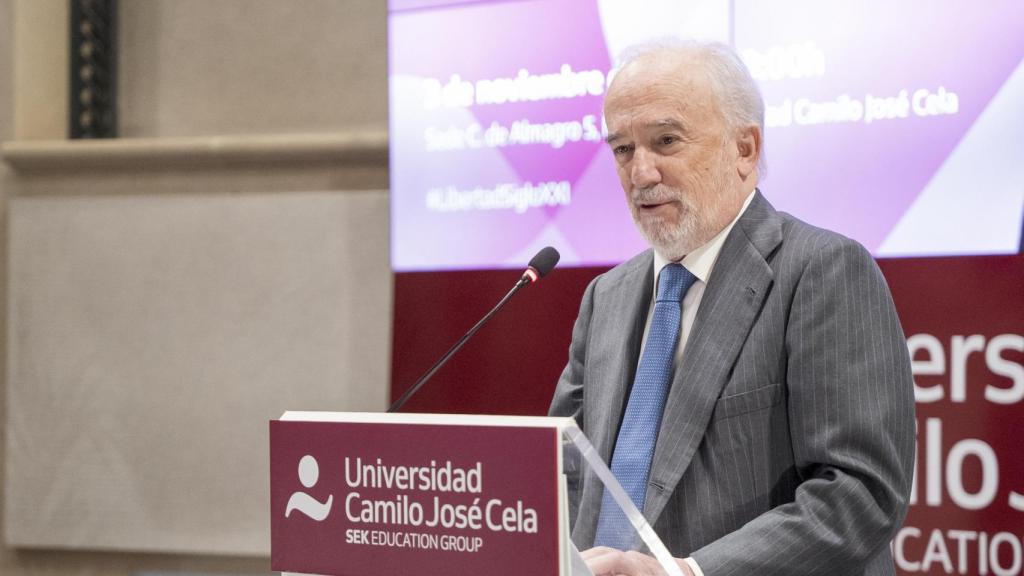 Santiago Muñoz Machado, director de la Real Academia Española, durante su intervención en el ciclo de conferencias 'La libertad en el siglo XXI'.