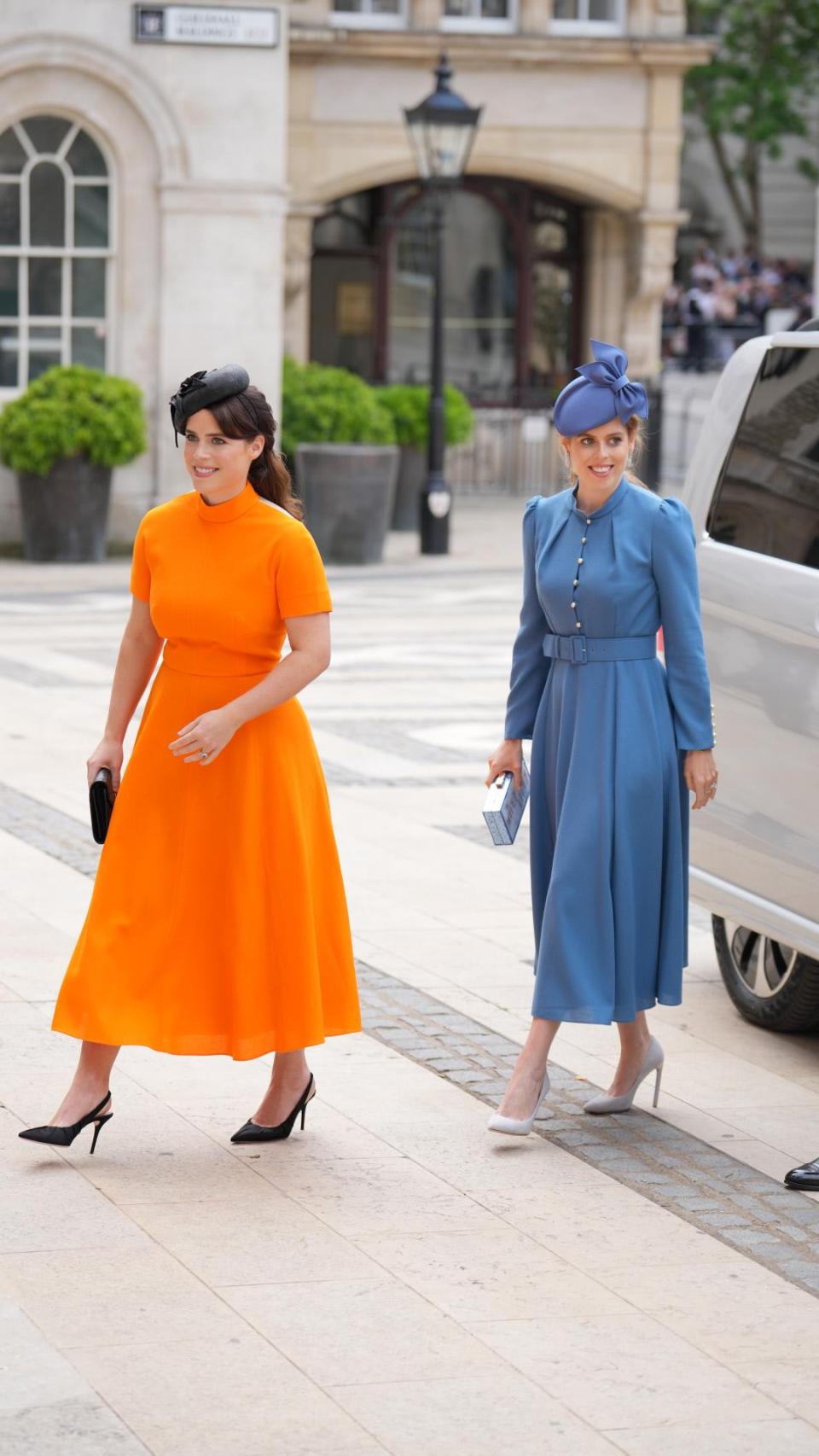 Eugenia y Beatriz de York en uno de los actos por el Jubileo de Platino de Isabel II.