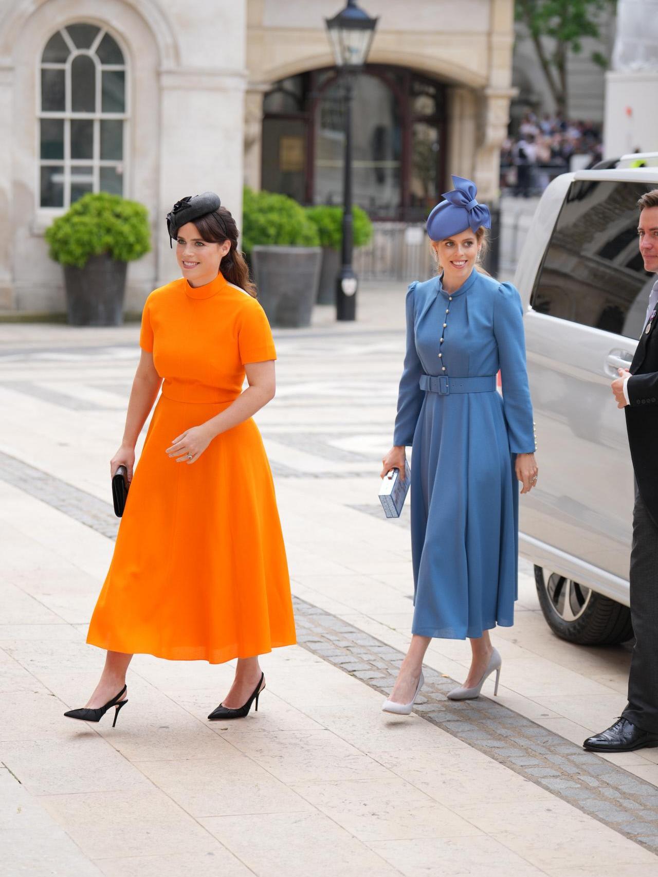 Eugenia y Beatriz de York en uno de los actos por el Jubileo de Platino de Isabel II.