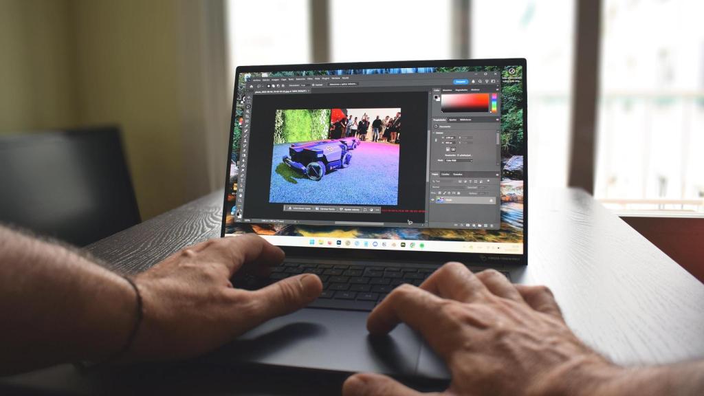 Acer Swift X 14 AI con Adobe Photoshop