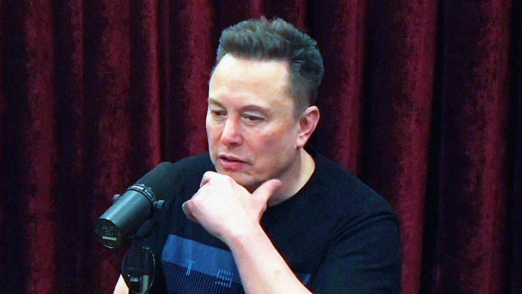 Imagen de Elon Musk en la entrevista con Joe Rogan