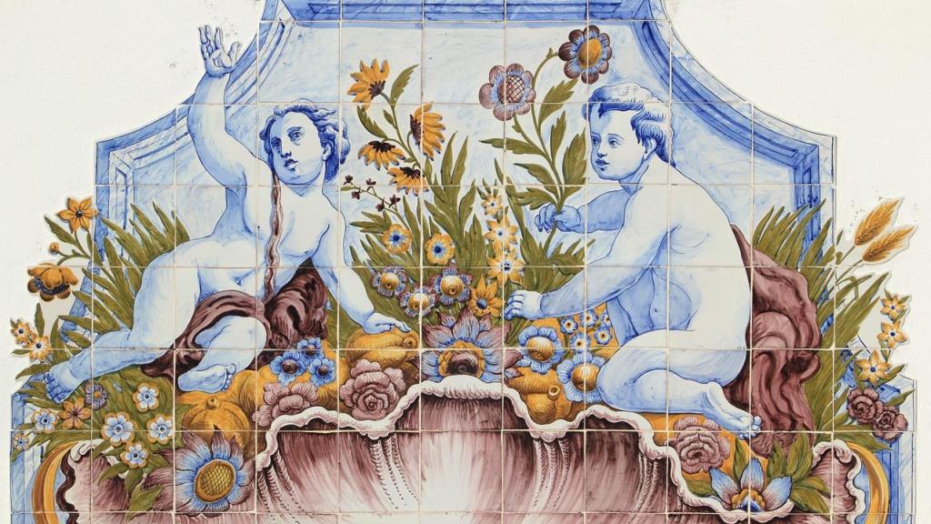 Panel de azulejos portugueses.