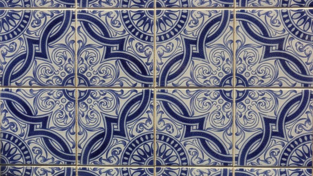 Panel de azulejos portugueses.
