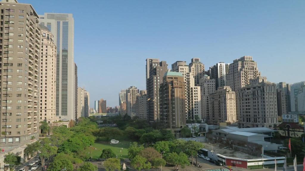 Taichung, ciudad industrial de Taiwán.