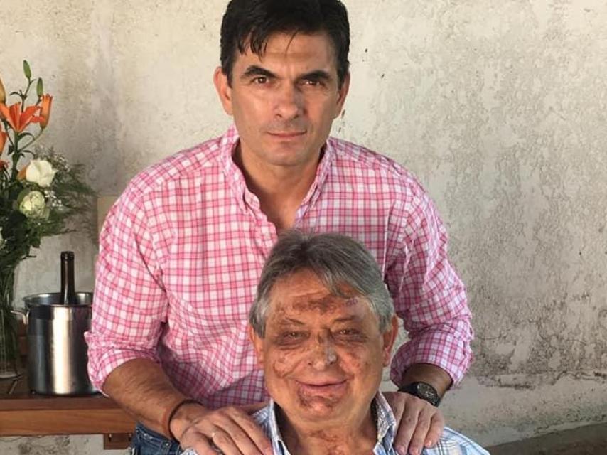 Rodrigo Paz junto a su padre, Jaime Paz