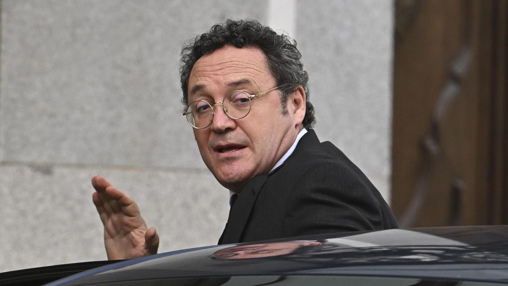 El fiscal general del Estado este martes a su llegada al Supremo.