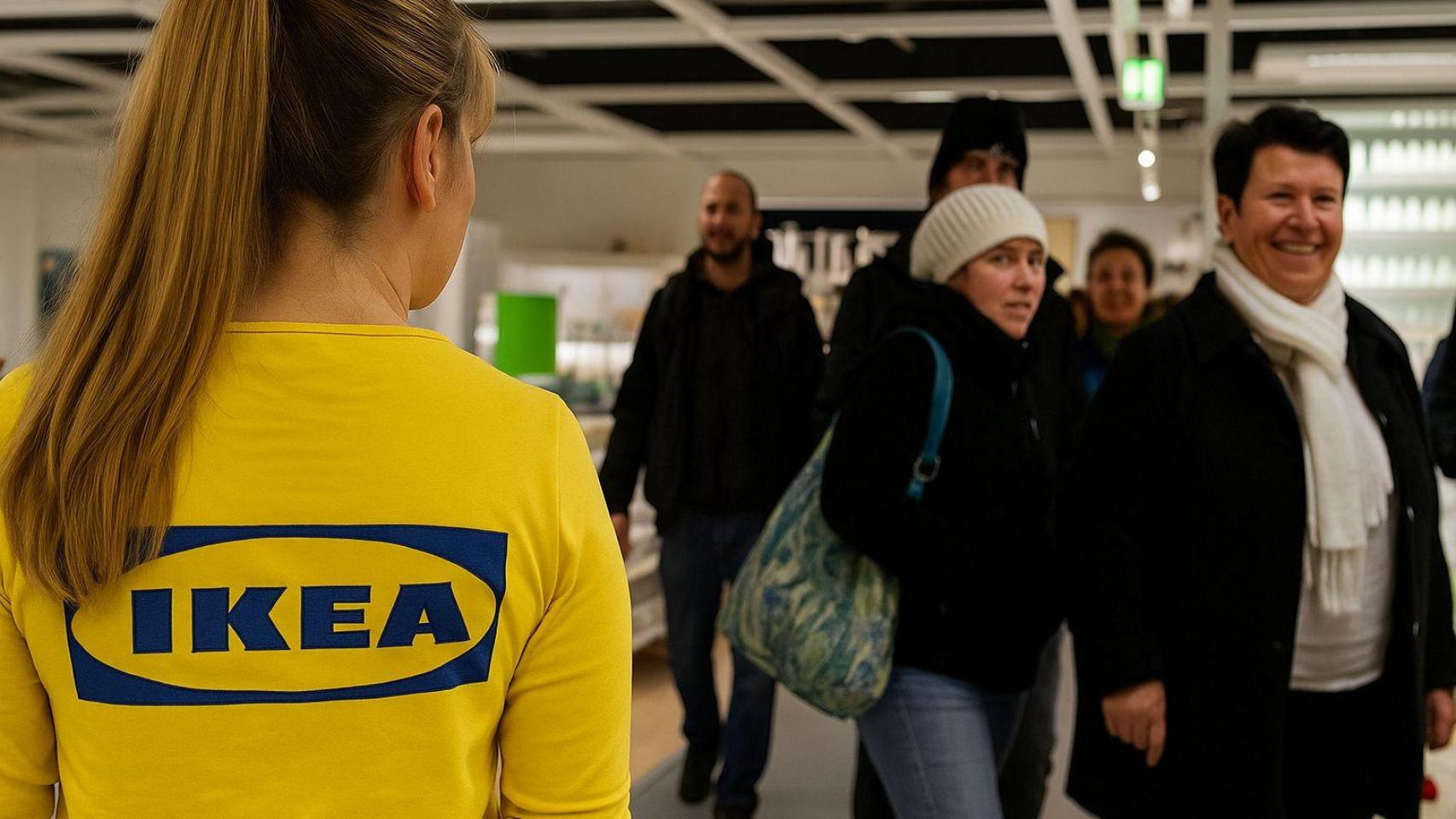 Una empleada de IKEA.