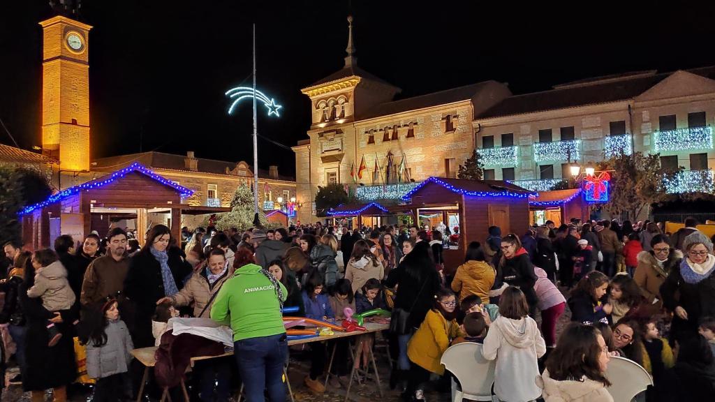 Encendido de luces de navidad en Consuegra.
