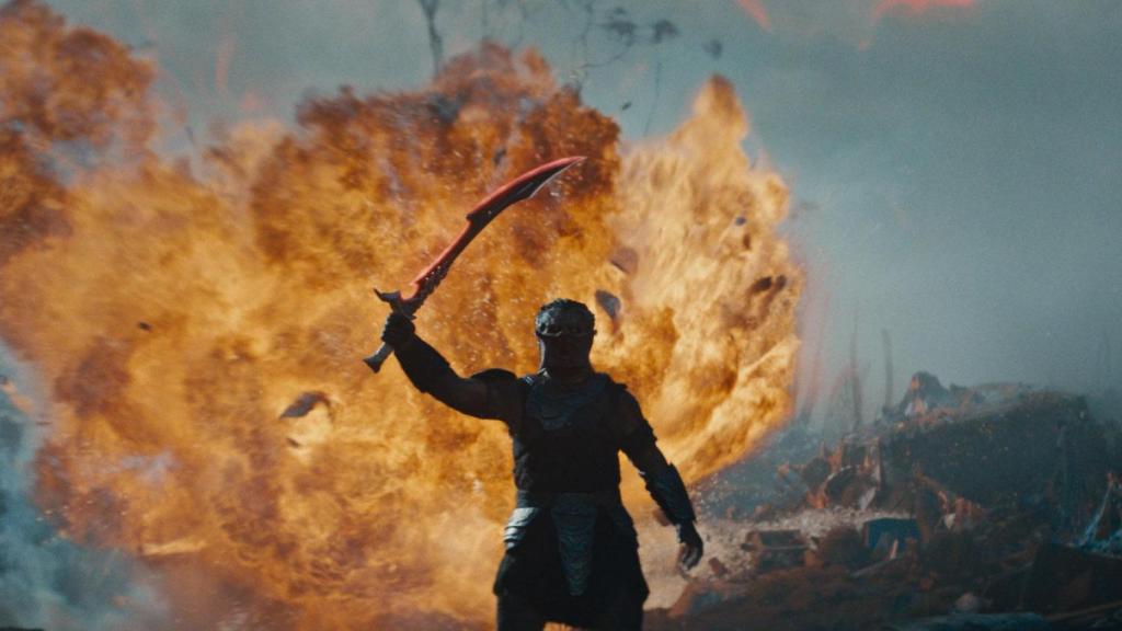 Dek, en un momento de 'Predator: Badlands'