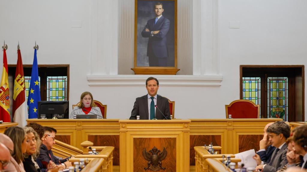 Carlos Velázquez durante su intervención en el Debate sobre el Estado del Municipio.