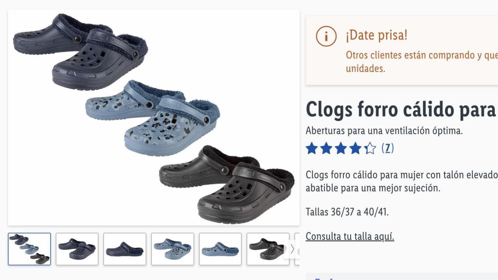 Clogs forro cálido para mujer.