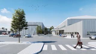 Recreación del futuro Hospital de Teruel