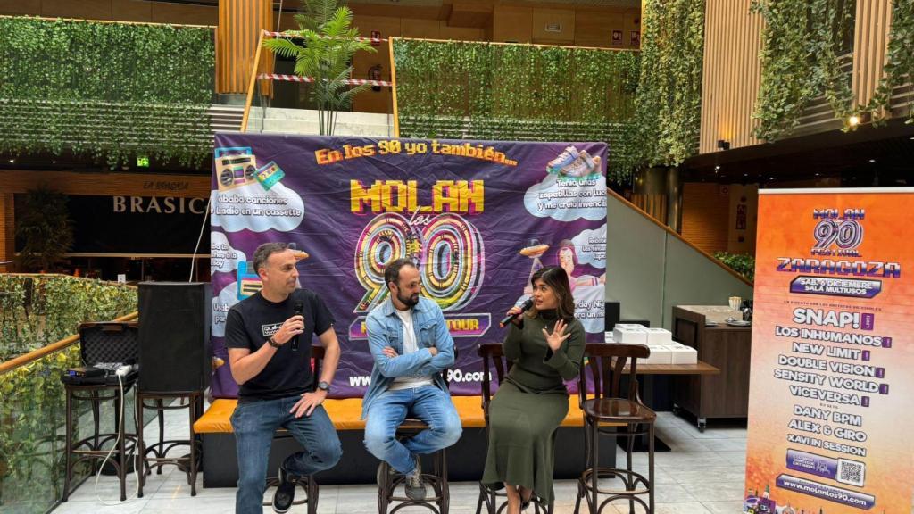 Presentación de ¡Molan los 90! en Zaragoza.