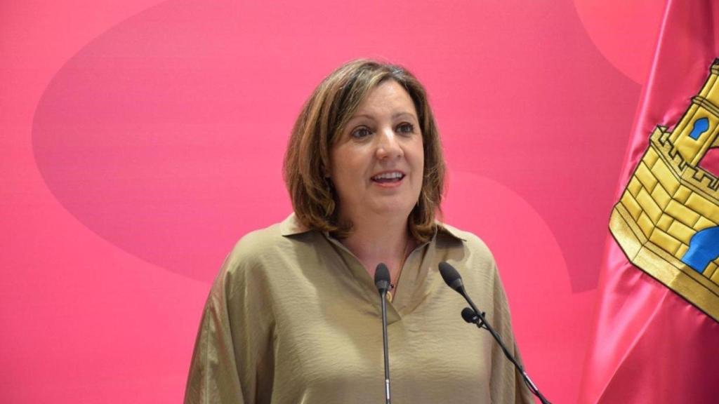 Patricia Franco en rueda de prensa.