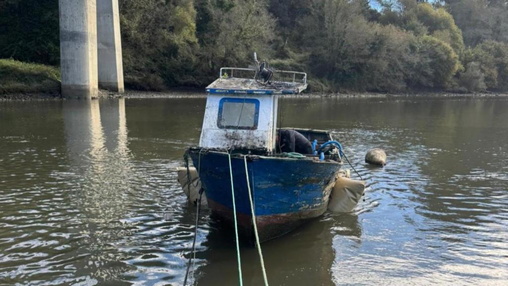 Imagen del barco recuperado.