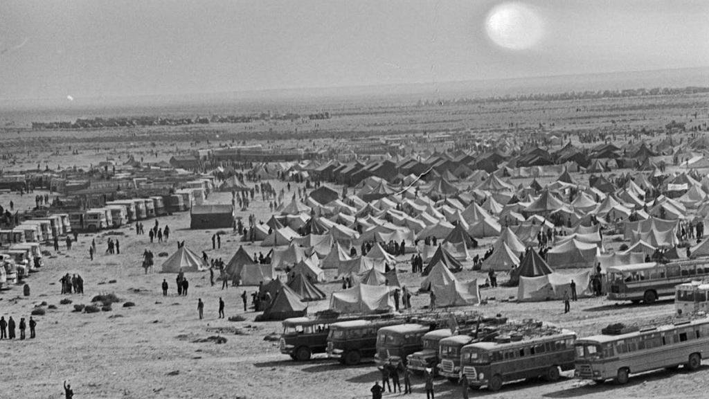 Concentración de marroquís durante la Marcha Verde. Foto: Europa Press / Archivo