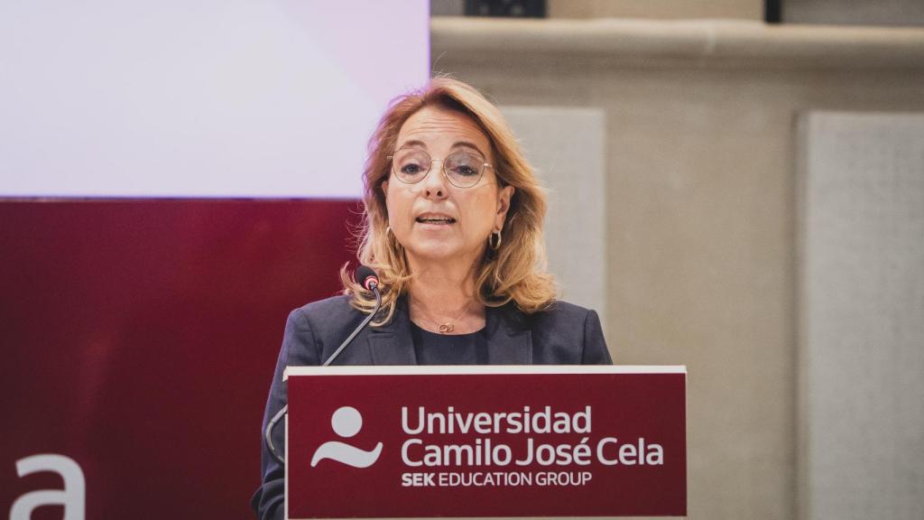 Nieves Segovia, presidenta de SEK Education Group, durante su intervención en el ciclo de conferencias 'La libertad en el siglo XXI'.