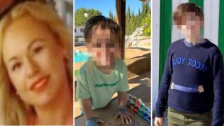 Grethel y sus hijos Francisco y Daniel.