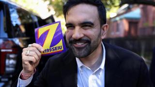 Zohran Mamdani, en la escuela pública PS 20 The Clinton Hill, en Brooklyn.