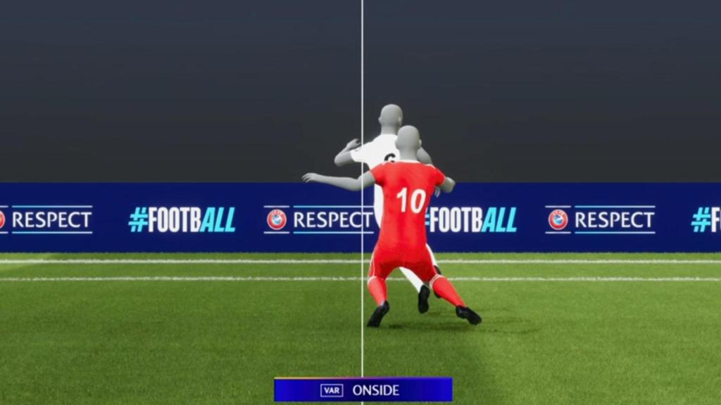 Posición de Mac Allister en su gol contra el Real Madrid.