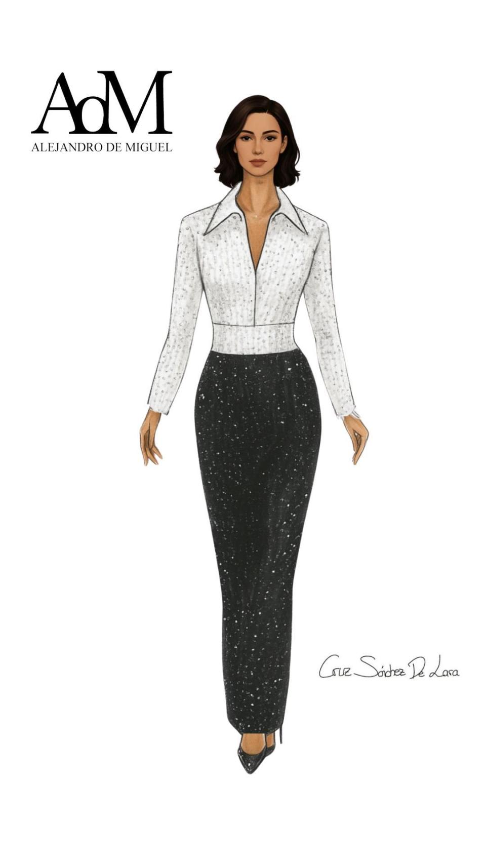 El boceto original del modelo.