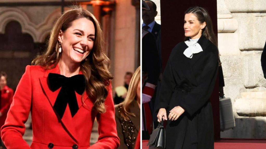 Los lazos son el detalle chic preferido de Kate y ahora también de la Reina.