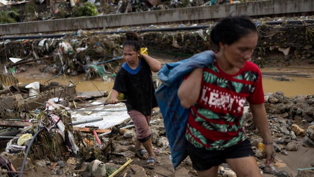 Así ha quedado la provincia de Cebú tras el paso del tifón Kalmaegi.
