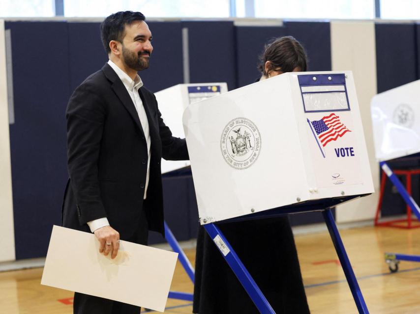 Zoran Mamdani on election day.