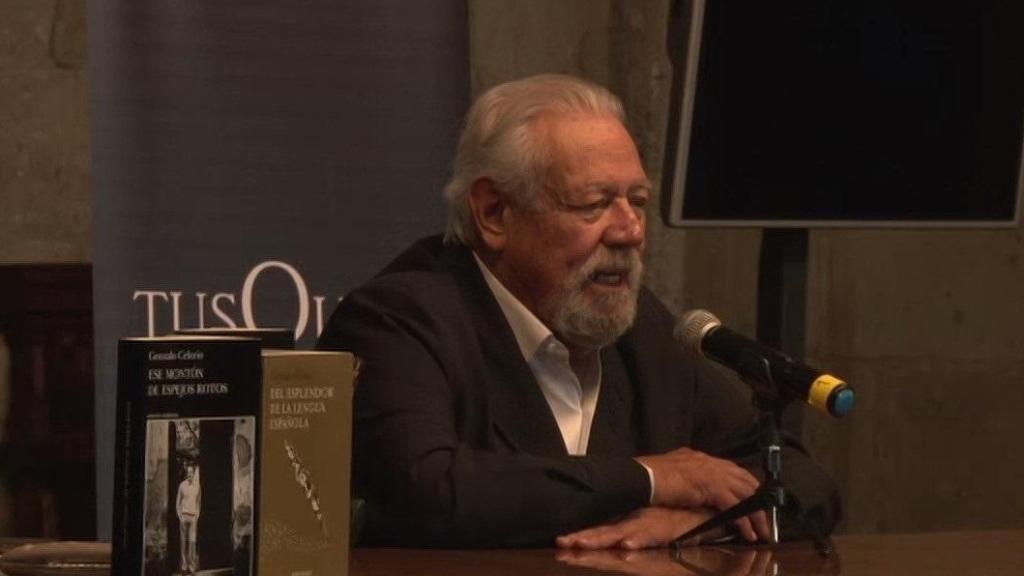 Gonzalo Celorio, Premio Cervantes 2025, comparece en rueda de prensa. Foto: Europa Press