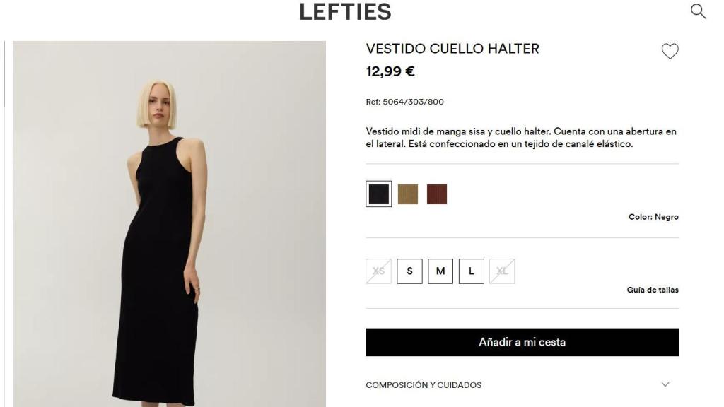 Vestido cuello halter. Ref: 5064/303/800