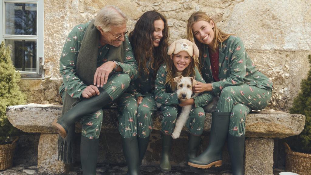 Los pijamas navideños en familia