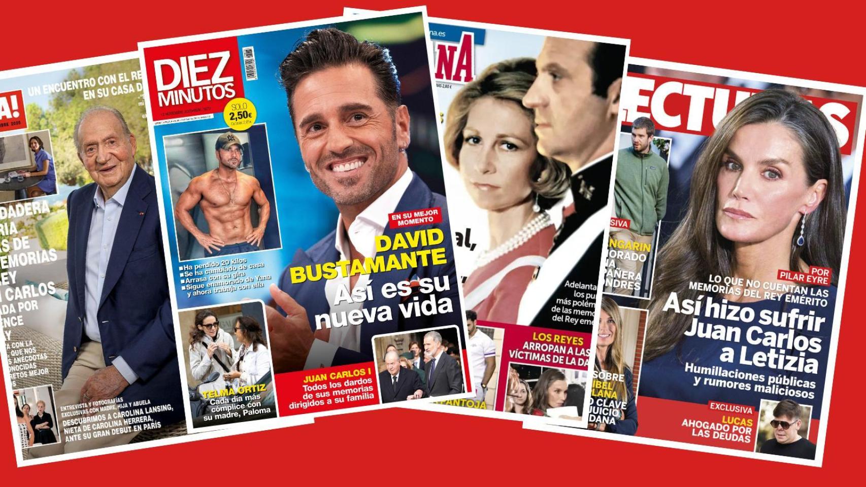 Portadas de revistas del corazón.