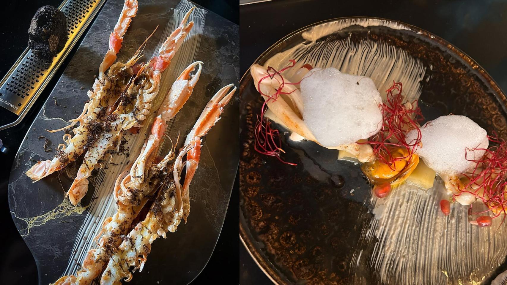 Montaje con platos del bar Mala Yegua.