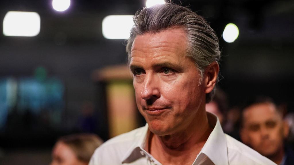 Manifestación en apoyo al voto Sí a la Proposición 50 en el Centro de Convenciones de Los Ángeles.