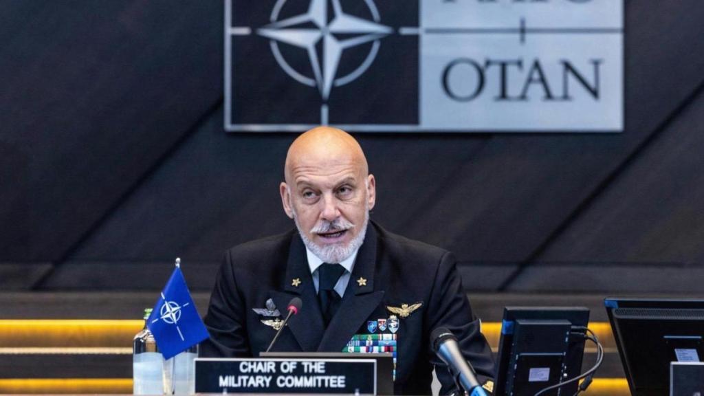 El almirante italiano Giuseppe Cavo Dragone, el presidente del Comité Militar de la OTAN.