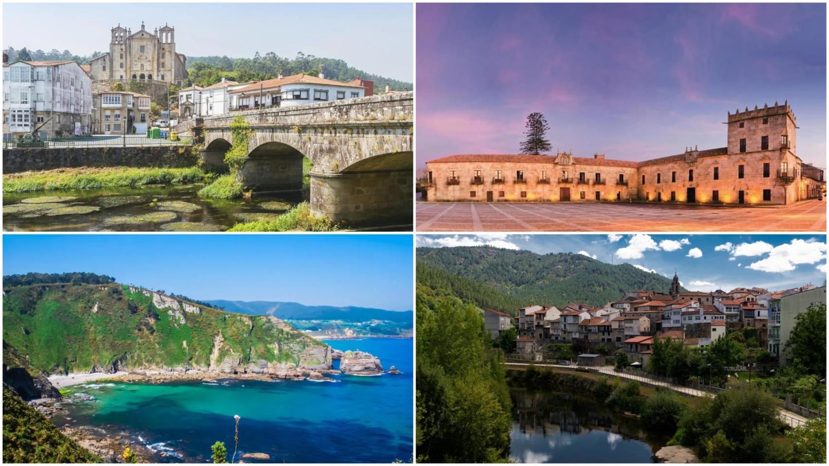 Algunos de los municipios de Galicia que optan a ser 'Pueblos Mágicos 2026'