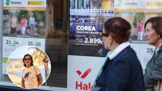 Un anuncio de viajes del Imserso y Pili.