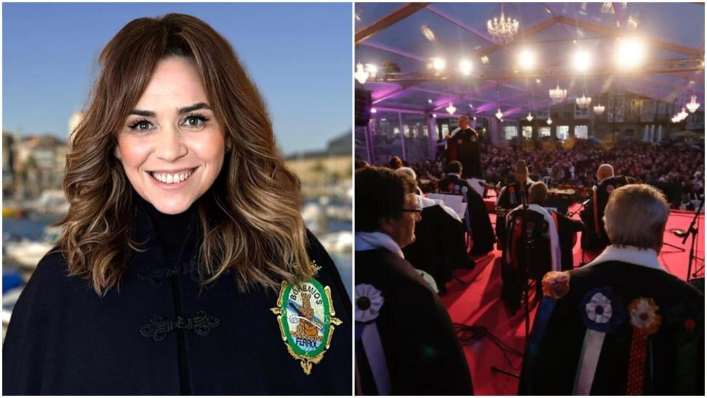 Mª del Carmen Pieltain, madrina de la Agrupación Artística Ferrolana Bohemios