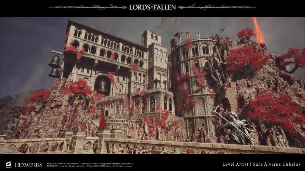 Entrada a la abadía en 'Lords of the Fallen'.