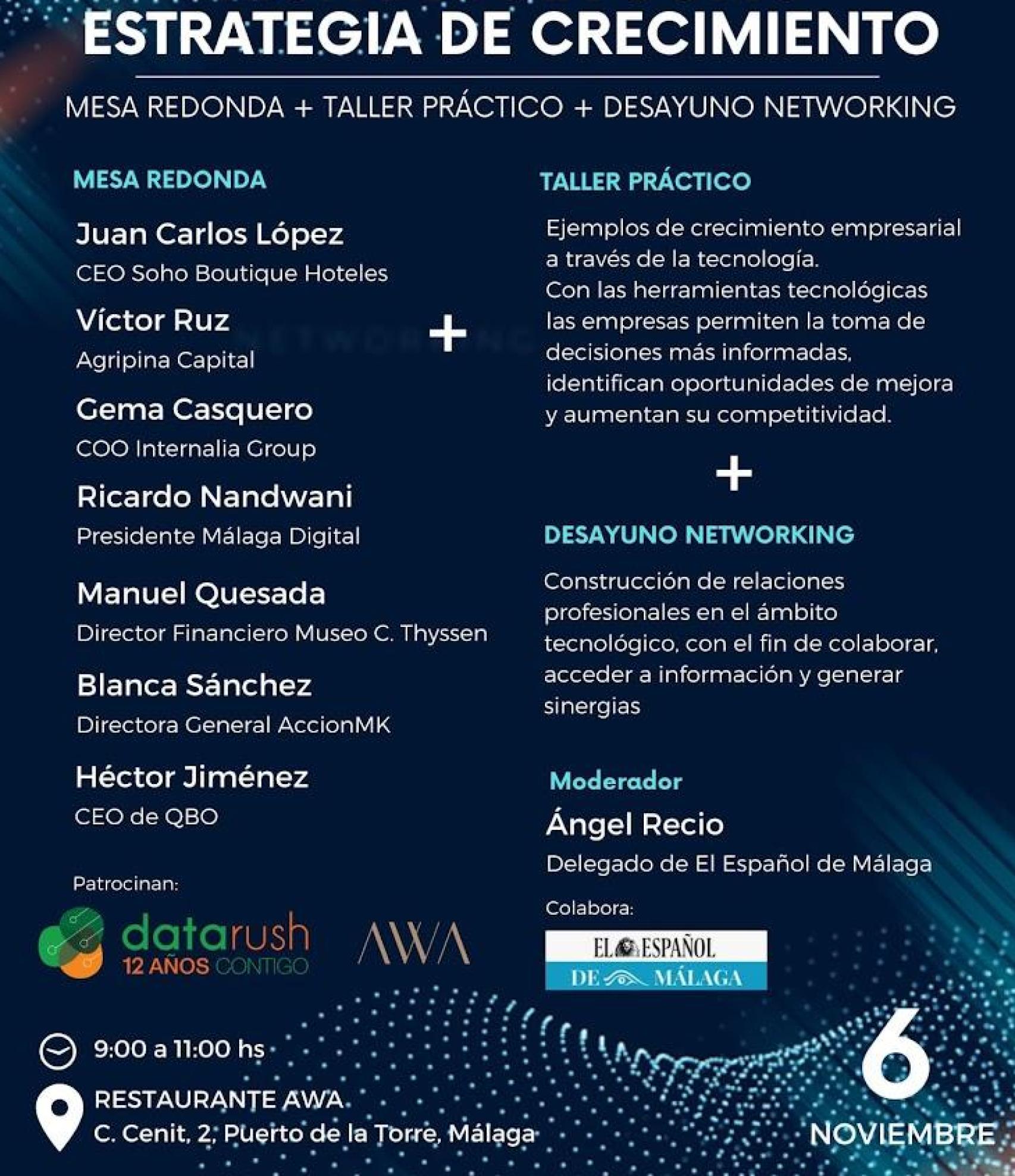 El cartel de la jornada de presentación.