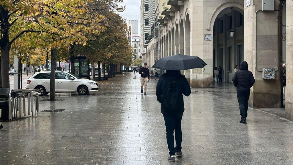 El paseo de la Independencia de Zaragoza, este miércoles.