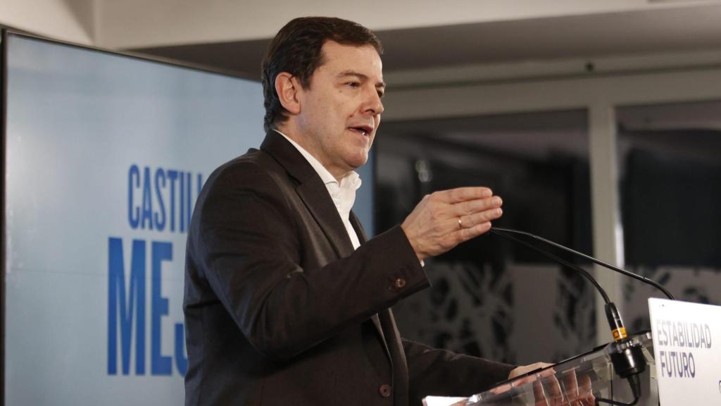 El presidente del PP de Castilla y León, Alfonso Fernández Mañueco