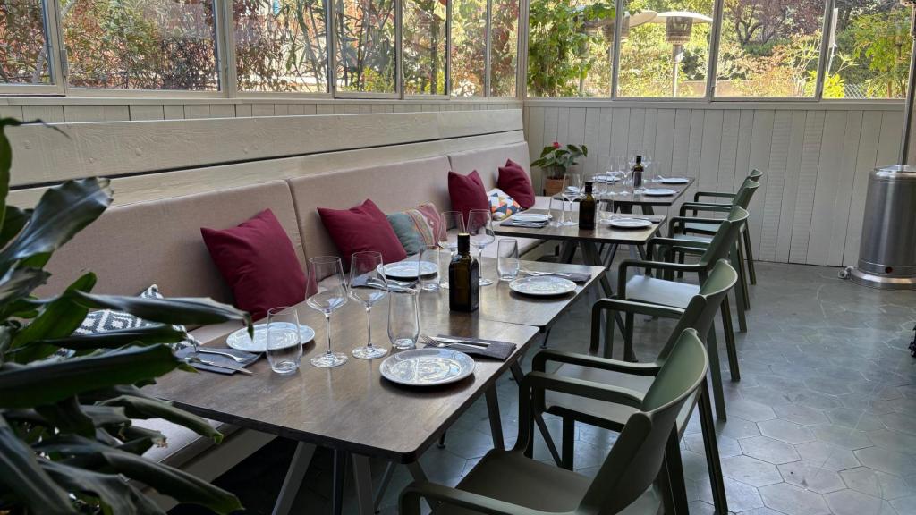 Una de las terrazas de Sa Vida.