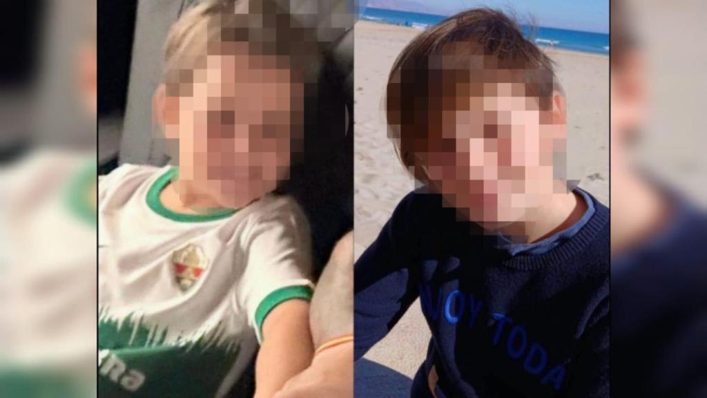 Francisco, de 5 años, y Daniel, de 10 años, los menores sustraídos por su madre en Torrevieja.