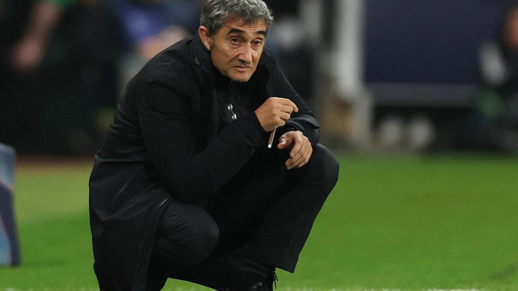 Ernesto Valverde, durante el partido contra el Newcastle.