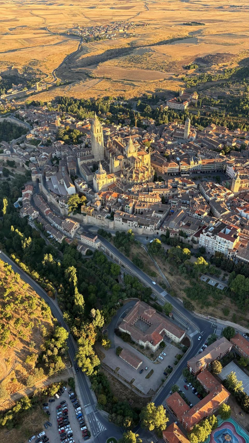 La ciudad, a vista de pájaro.