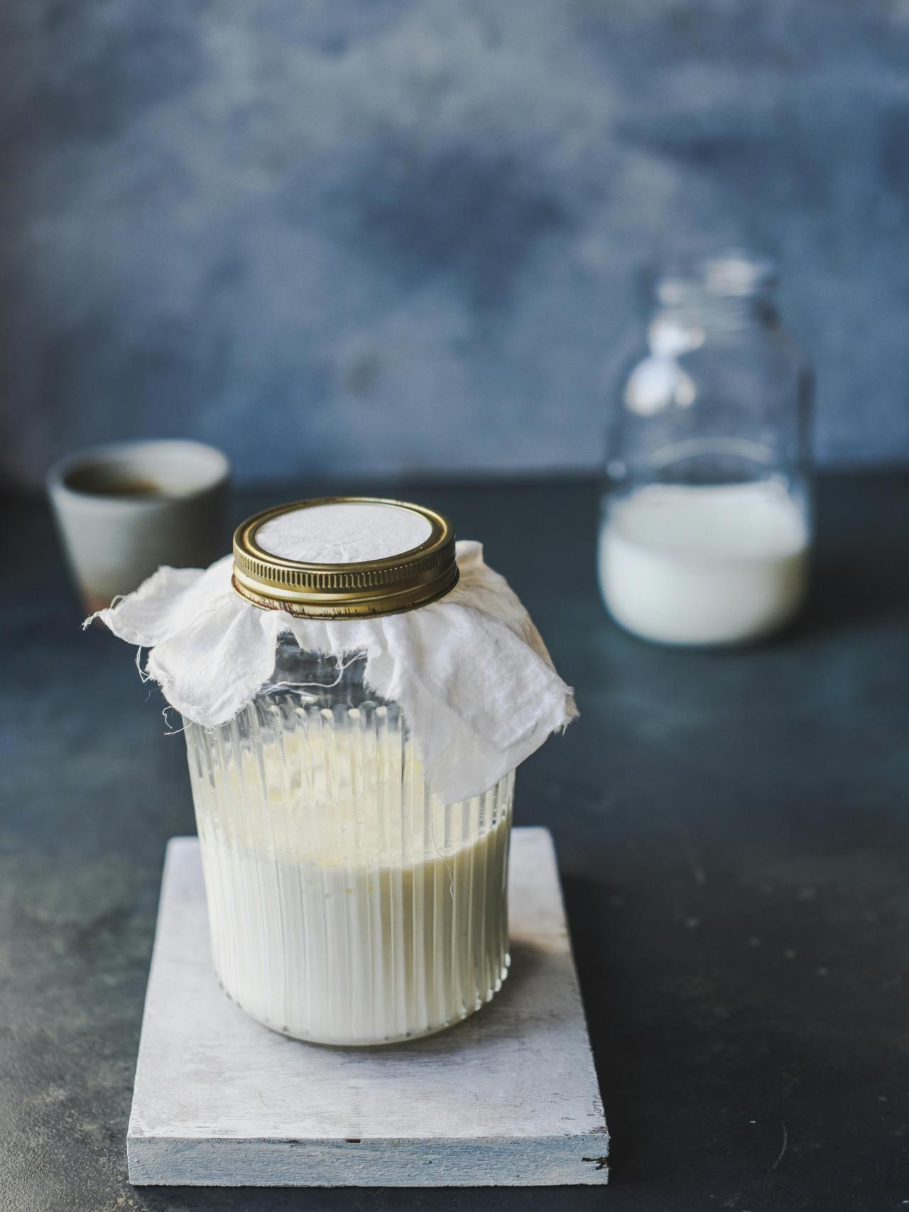 Imagen de archivo de un ración de kéfir.