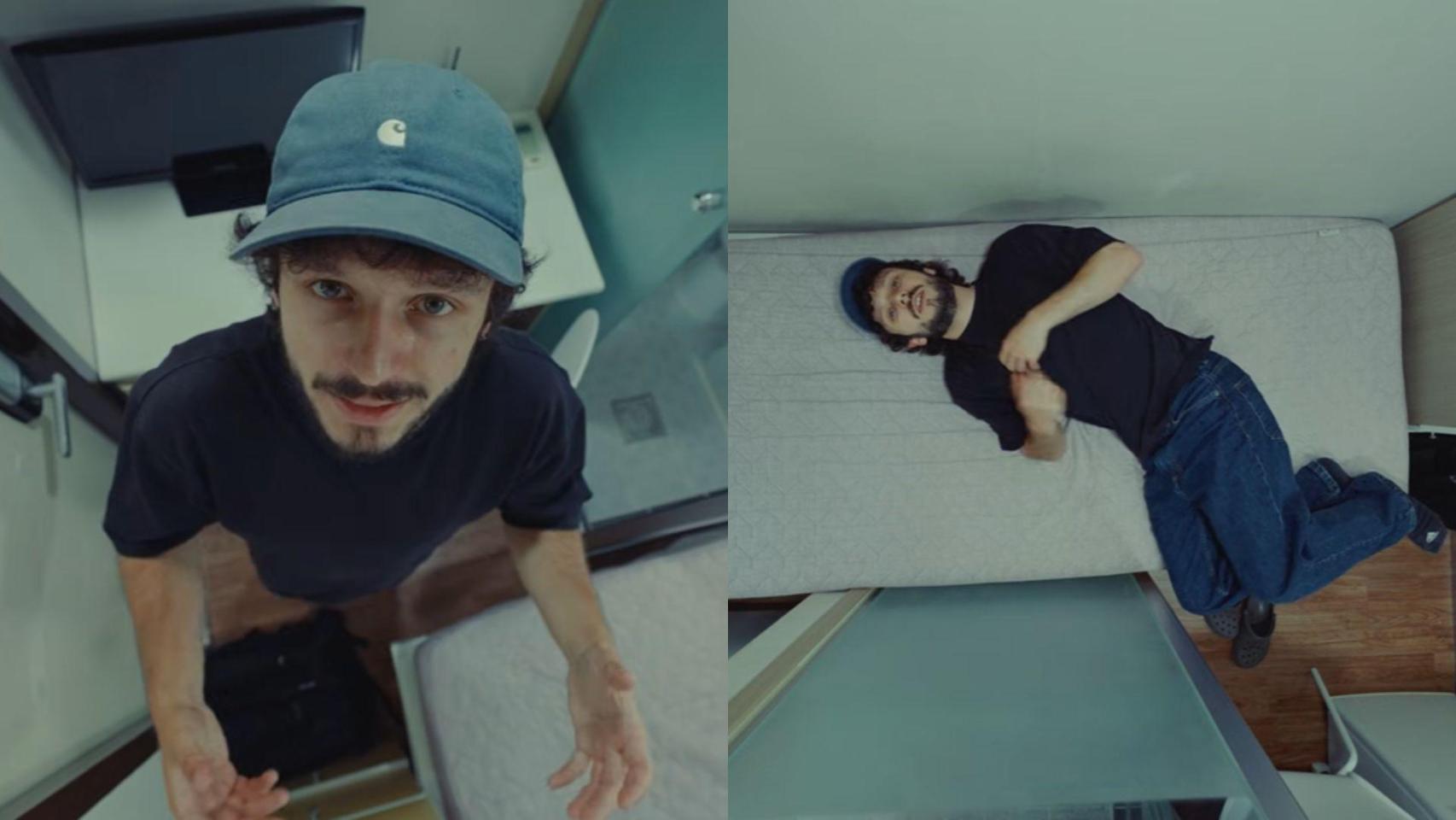 Montaje de Jep en un Goshiwon.